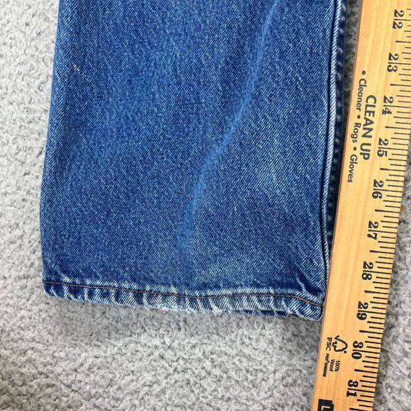 Levi's Jeans Mens 34x31 Blue Denim Regular Fit Straight Flat Front Faded Preppy - Picture 6 of 8